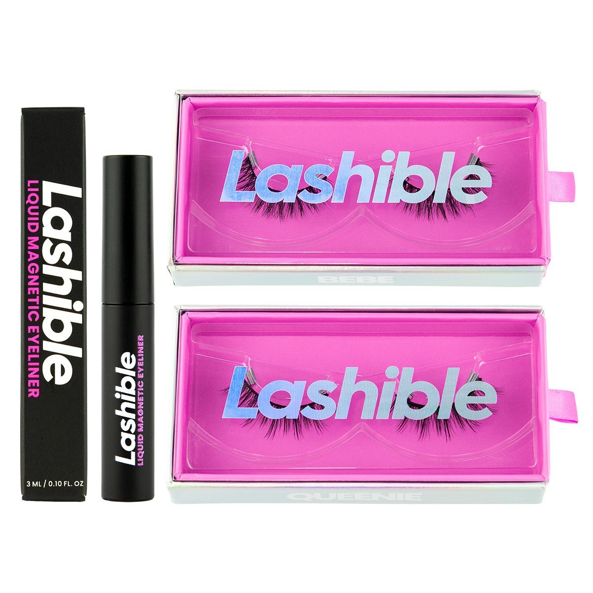 Dramatic Kit (Black or Invisible Liner) Bebe Queenie - Lashible