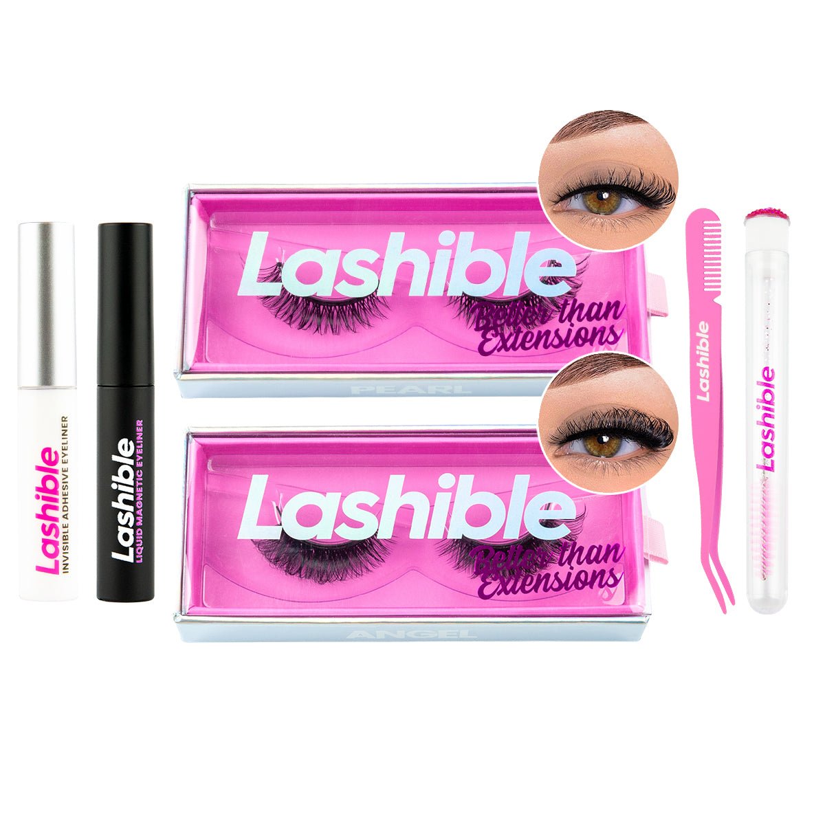 Extension Look Deluxe Kit Pearl Angel - Lashible