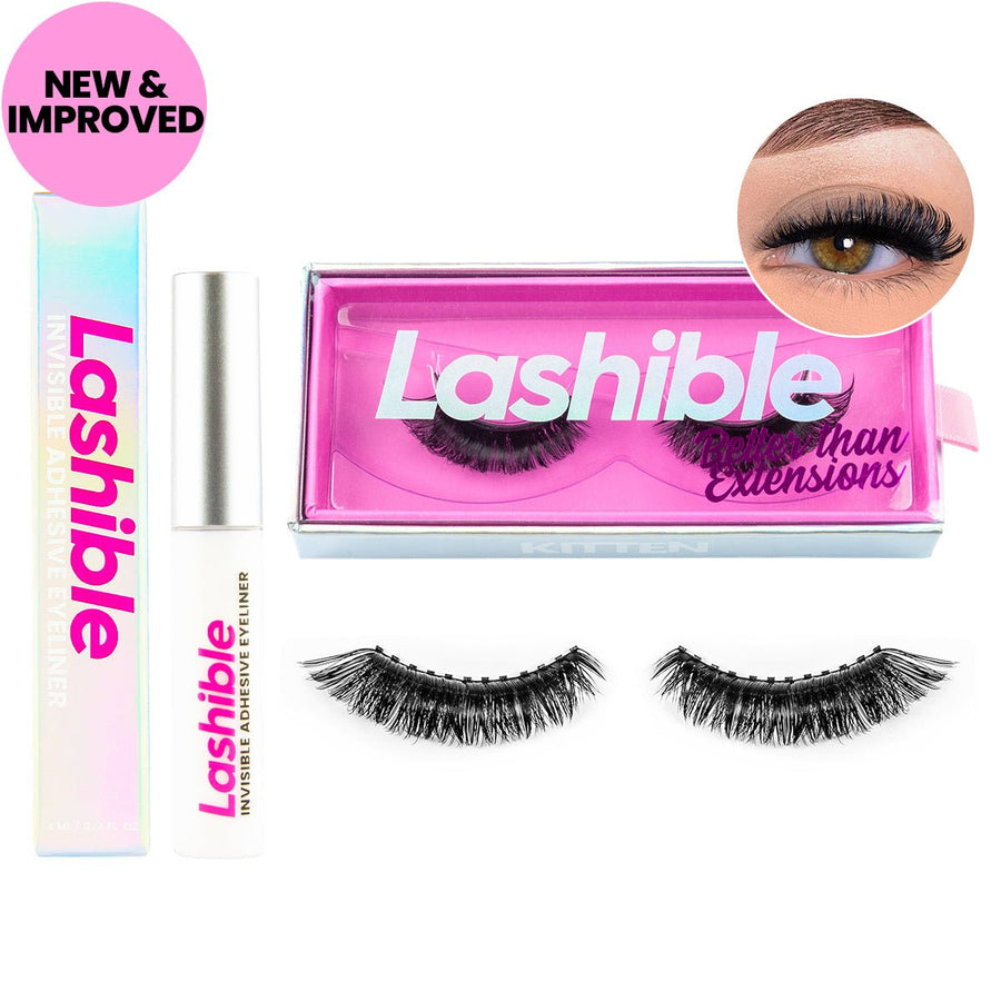 Better Than Extensions Magnetic Lash Starter Kit (Black or Invisible Liner)  – Lashible
